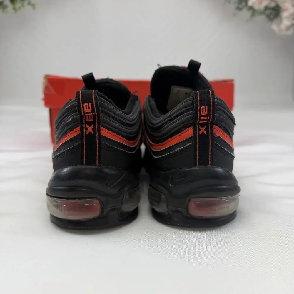 Nike Air Max 97 GS Black Chile Red Size 4Y 921522-023 Womens 5.5